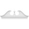Ekena Millwork Rams Head Architectural Grade PVC Combination Pediment, 66"W x 23-3/8"H x 2-3/4"P PEDPC066X235RHP00 - alternate 6